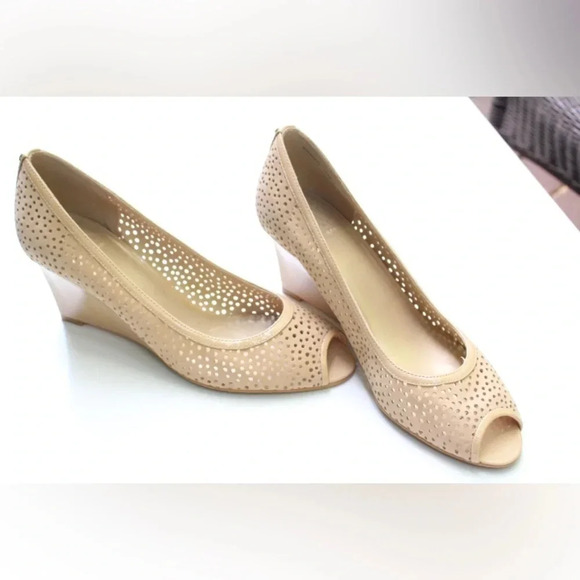 Stuart Weitzman peep toe wedges - Picture 5 of 8
